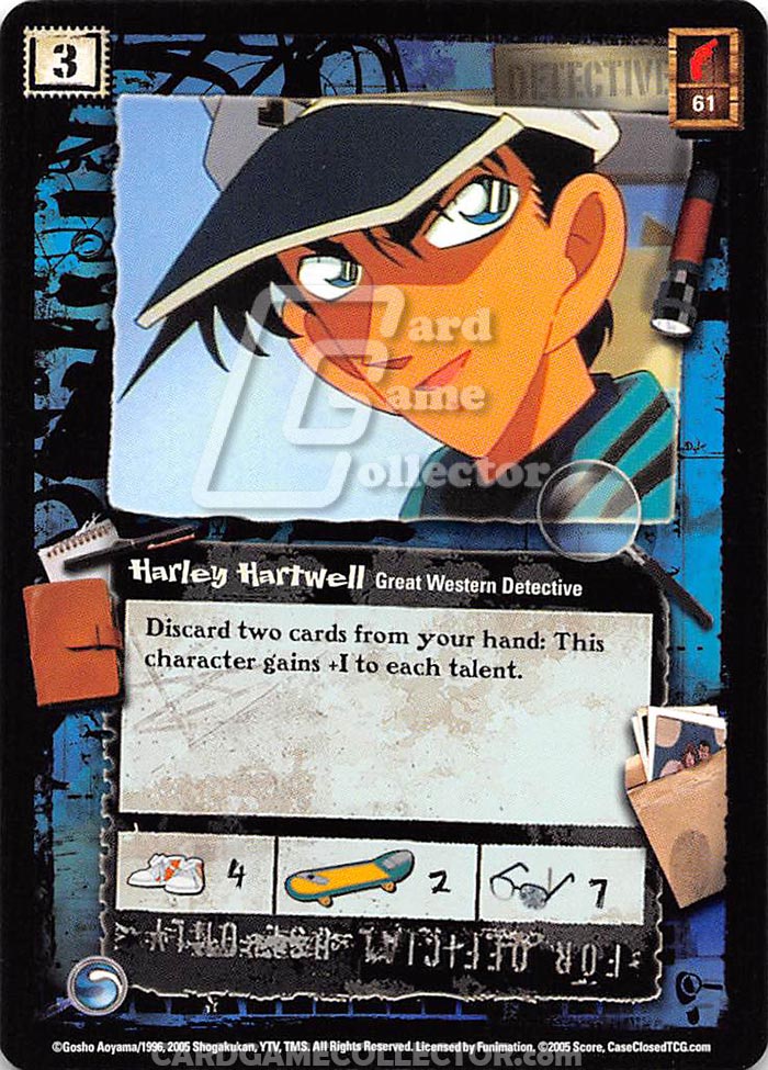 Harley Hartwell, Great Western Detective Case Closed TCG