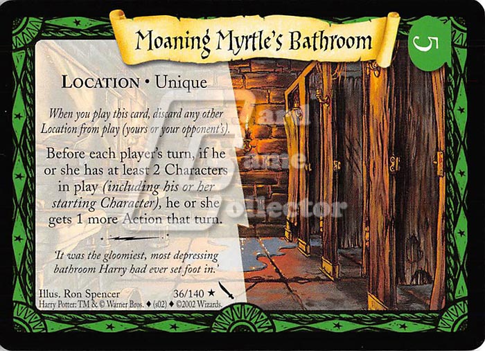 Moaning Myrtle's Bathroom : CoS - Harry Potter TCG