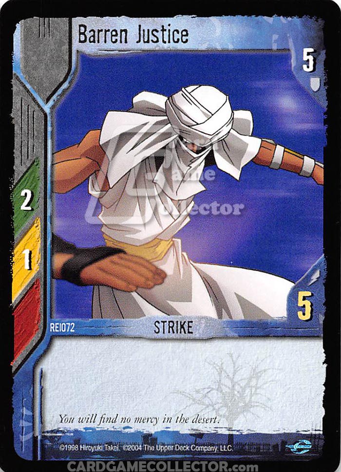 Barren Justice Shaman King TCG