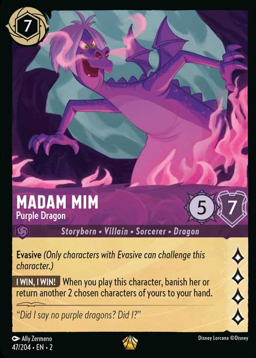 Madam Mim, Purple Dragon