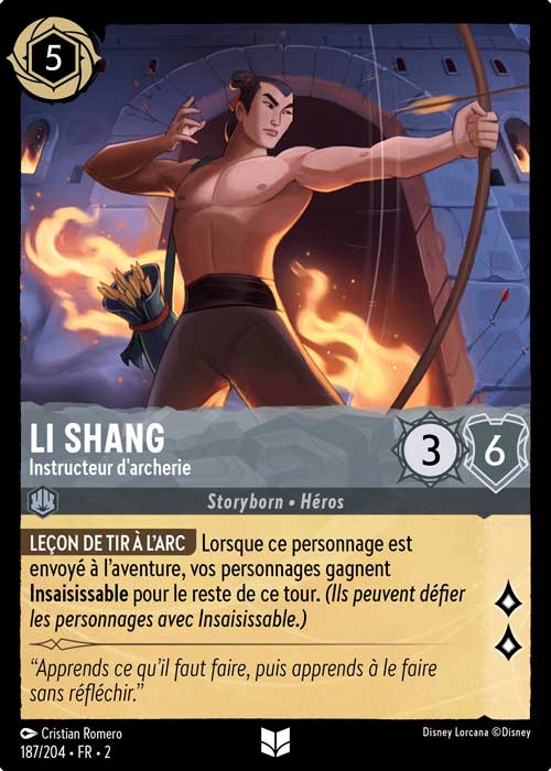 Li Shang, Archery Instructor