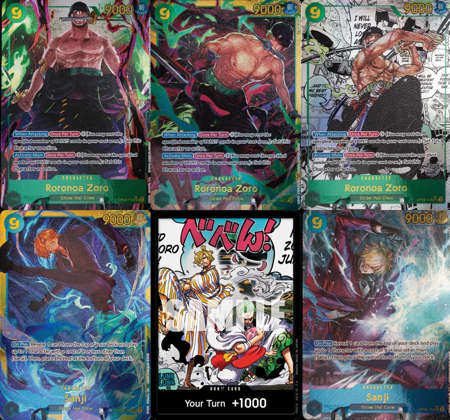 OP06 Sanji and Roronoa Zoro Secret Rares